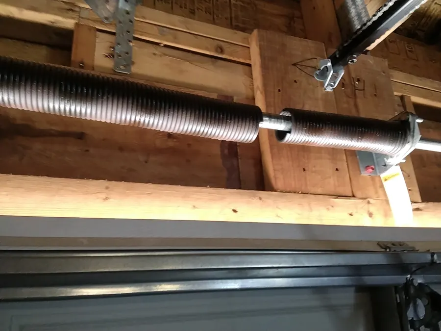Torsion springs and winding bars mid-job